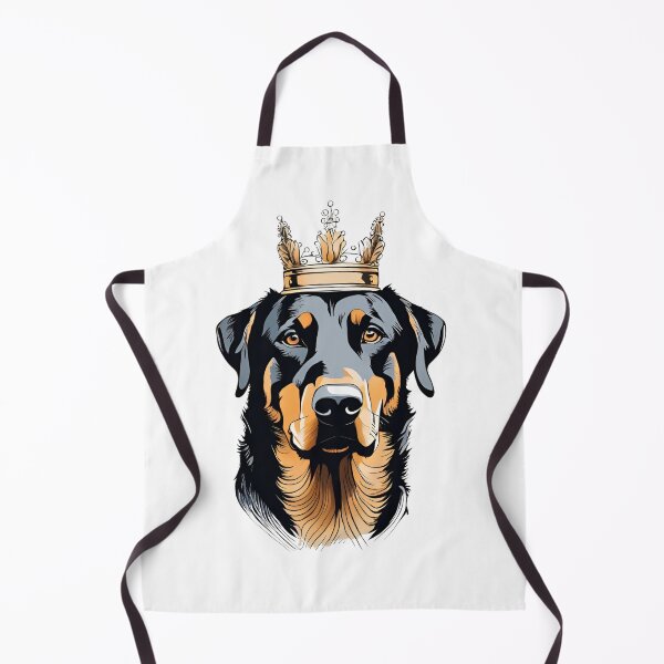 Item preview, Minimalist Beauceron Portrait with Crown - Elegant Dog Design for Sophisticated Products designed and sold by GoodyPaws.