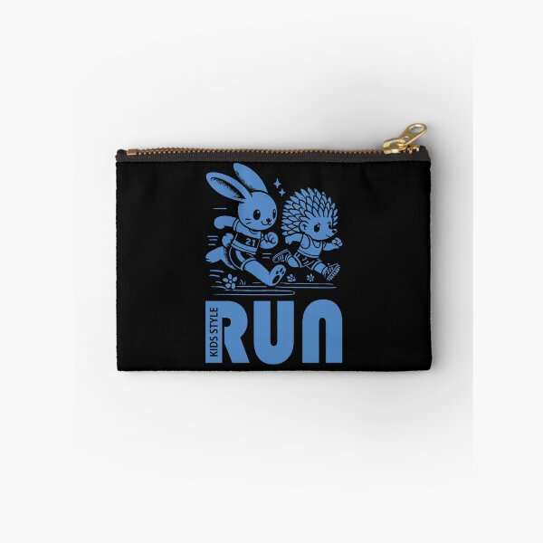 Item preview, Bunny and Hedgehog Racing in a Cornflower Blue Sprint designed and sold by Soulemotion.