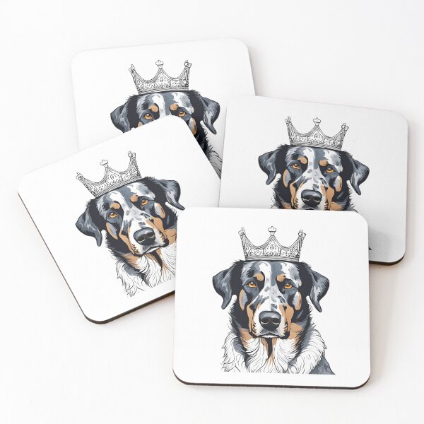 Item preview, Minimalist Beauceron Portrait with Crown - Elegant Dog Design for Sophisticated Products designed and sold by GoodyPaws.