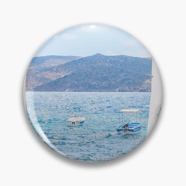 Item preview, Milos, Greece I Mediterranean sea view to blue white aesthetic of Cyclades islands like Santorini from small fishing village of Klima for a wild savage nature boho pastel summer mountain landscape designed and sold by Julie Travel Photography.