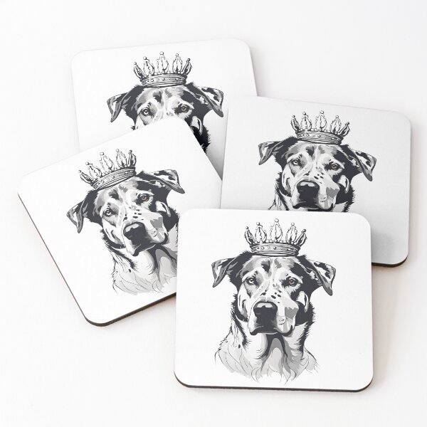 Item preview, Minimalist Beauceron Portrait with Crown - Elegant Dog Design for Sophisticated Products designed and sold by GoodyPaws.