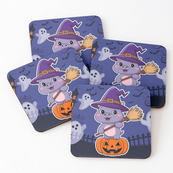 Item preview, Halloween Kawaii Hippo Bliss designed and sold by NeatThingLover.
