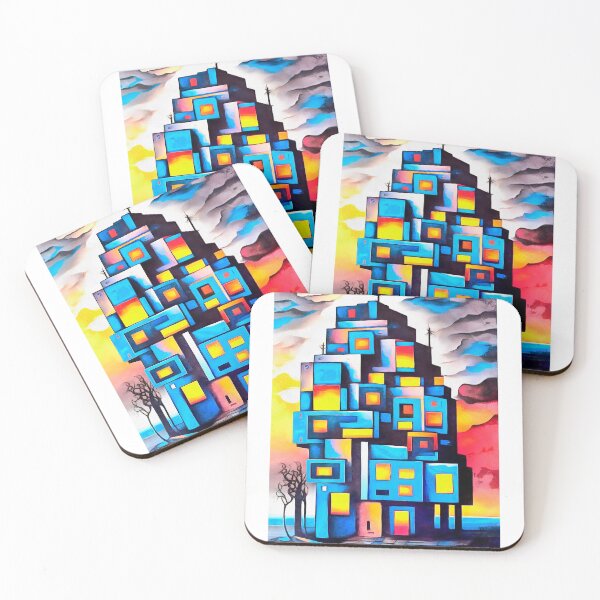 Item preview, Abstract mosaic architecture designed and sold by Shevi.