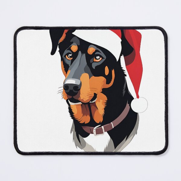 Item preview, Beauceron in Santa Hat - Festive Holiday Dog Design designed and sold by GoodyPaws.