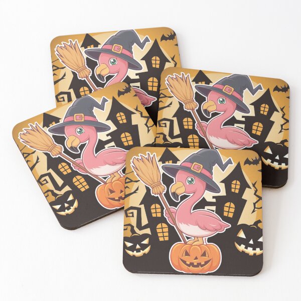 Item preview, Halloween Kawaii Flamingo Bliss designed and sold by NeatThingLover.