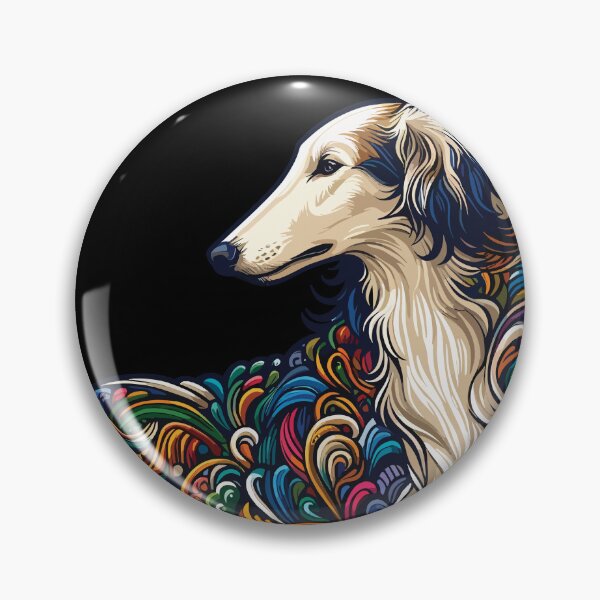 Item preview, Colorful and beautiful Borzoi. A dog that everyone loves. designed and sold by MrPila.