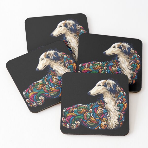 Item preview, Colorful and beautiful Borzoi. A dog that everyone loves. designed and sold by MrPila.
