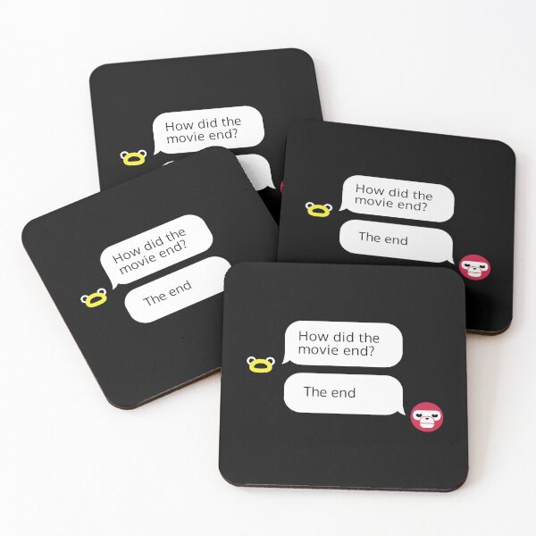 Item preview, Witty Movie Ending Chat Bubble Design designed and sold by coshe.