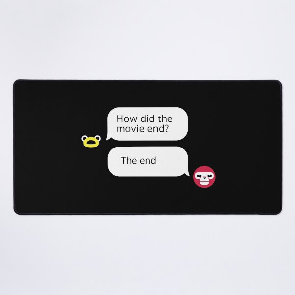 Item preview, Witty Movie Ending Chat Bubble Design designed and sold by coshe.
