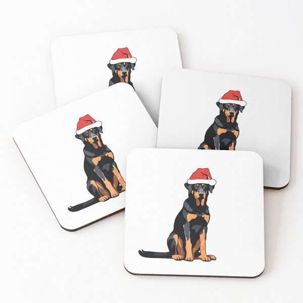 Item preview, Beauceron in Santa Hat - Festive Holiday Dog Design designed and sold by GoodyPaws.
