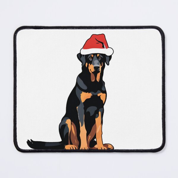 Item preview, Beauceron in Santa Hat - Festive Holiday Dog Design designed and sold by GoodyPaws.
