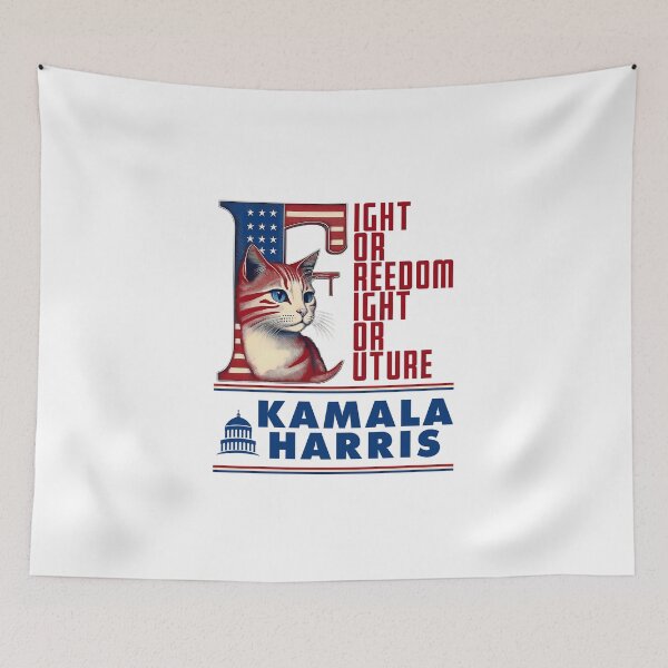 Item preview, Kamala Harris 2024 Cat Lady Fight For Freedom Fight For Future T-shirt For Cat Ladies And Gents  designed and sold by PhotoGros-4U.