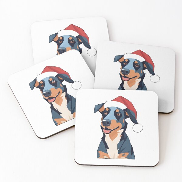Item preview, Beauceron in Santa Hat - Festive Holiday Dog Design designed and sold by GoodyPaws.