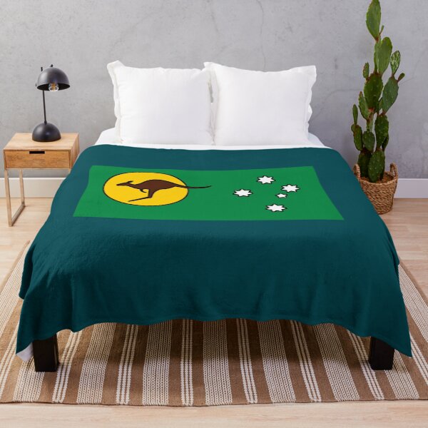 Item preview, Australia Kangaroo Sun Flag. 2024 stencilled version designed and sold by Kangaroo Sun.