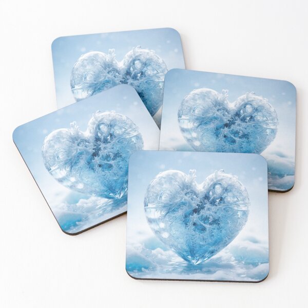 Item preview, A cool ice-blue colored human heart designed and sold by Sadia  Jannat.