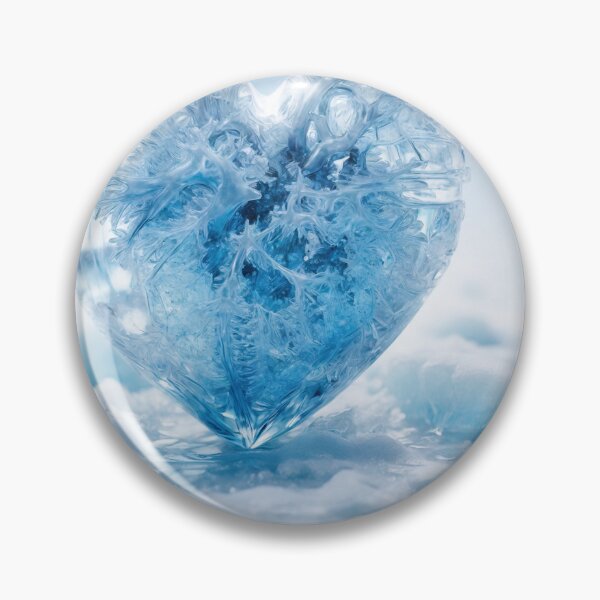 Item preview, A cool ice-blue colored human heart designed and sold by Sadia  Jannat.
