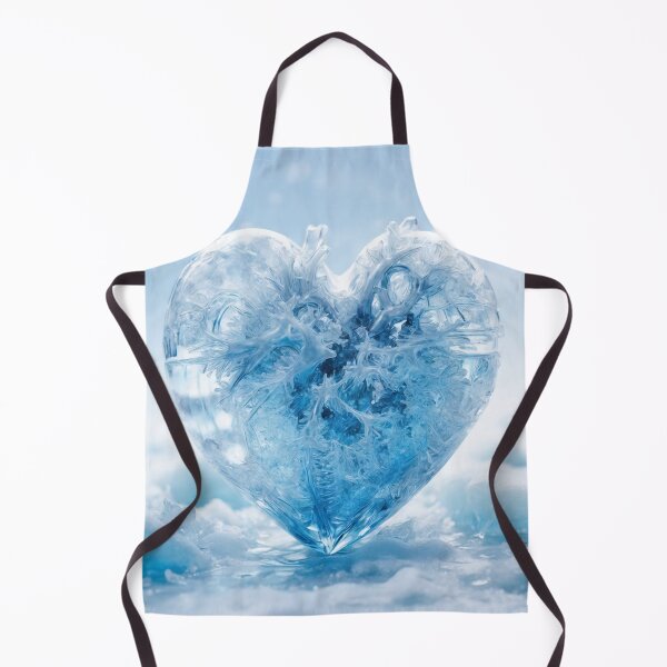 Item preview, A cool ice-blue colored human heart designed and sold by Sadia Jannat.