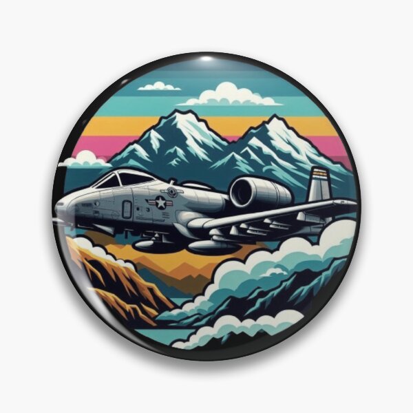 Item preview, A-10 warthog ccolorful mountain theme designed and sold by BeztProductz.