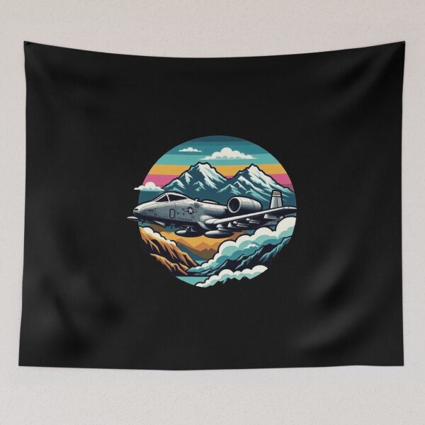 Item preview, A-10 warthog ccolorful mountain theme designed and sold by BeztProductz.