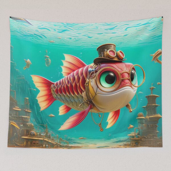 Item preview, Steampunk Asian Arowana designed and sold by Sillytoe.