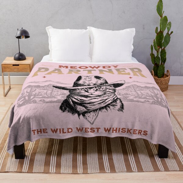 Item preview, "Meowdy Partner: Vintage Cat Cowboy Tee" designed and sold by MalibuMaiden28.