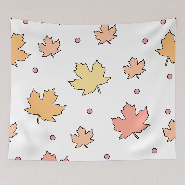 Item preview, Colorful maple leaves. Shades of pastel orange, pink and yellow. designed and sold by My-fake-places.