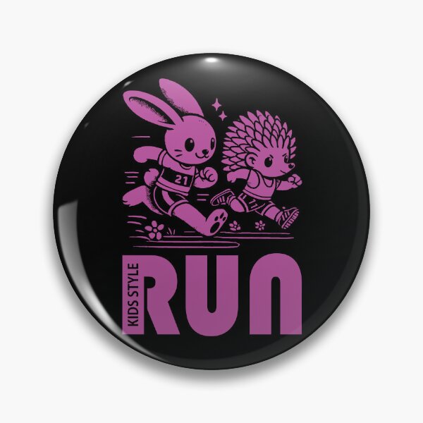 Item preview, Bunny and Hedgehog Sprinting in Bold Magenta designed and sold by Soulemotion.