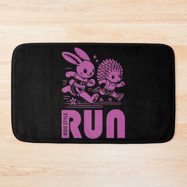 Item preview, Bunny and Hedgehog Sprinting in Bold Magenta designed and sold by Soulemotion.