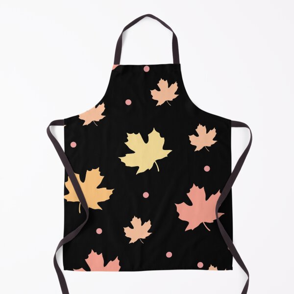 Item preview, Colorful maple leaves. Shades of pastel orange, pink and yellow on black. designed and sold by My-fake-places.