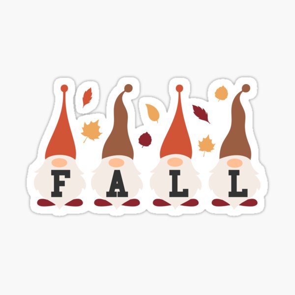 Fall gnomes Sticker