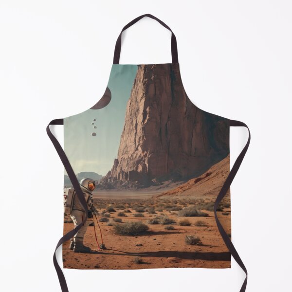 Item preview, Astronaut Planting Flag on Retro-Futuristic Planet designed and sold by PrintPulse-9.