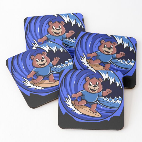 Item preview, Funny animals surfing the waves  designed and sold by AnimalsDH305.