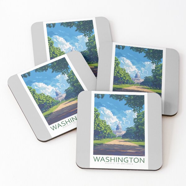 Item preview, Washington DC - United States - Travel art designed and sold by Marciolini.