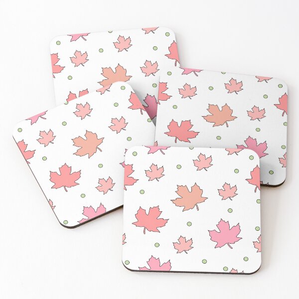 Item preview, Colorful maple leaves. Shades of orange and pastel pink. designed and sold by My-fake-places.