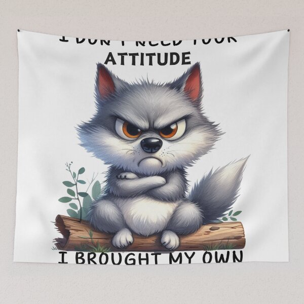 Item preview, Grumpy Wolf designed and sold by deniz kaya.