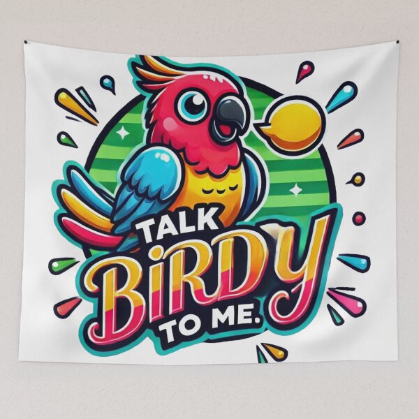 Item preview, Talk Birdy To Me, Parrot designed and sold by deniz kaya.