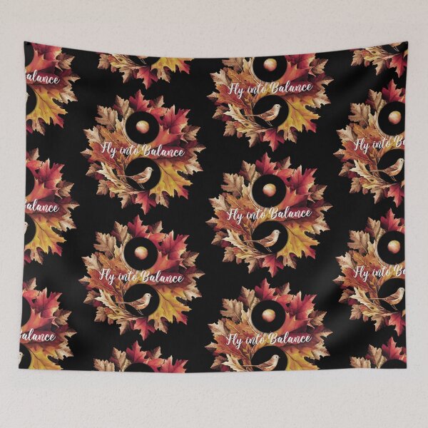Item preview, Fly into Balance: Scarlet Leaves, Ancient Symbol, Timeless Flight designed and sold by SplashTastic.