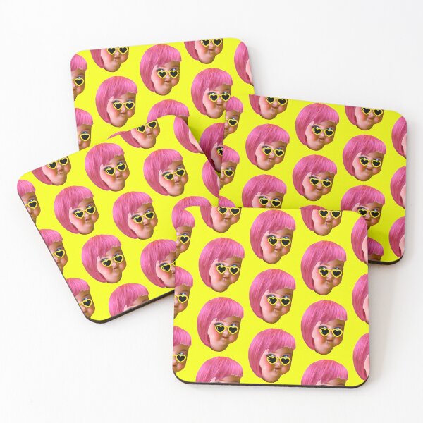 Item preview, Creepy Doll Head In A Pink Wig designed and sold by MAGGDDigital.