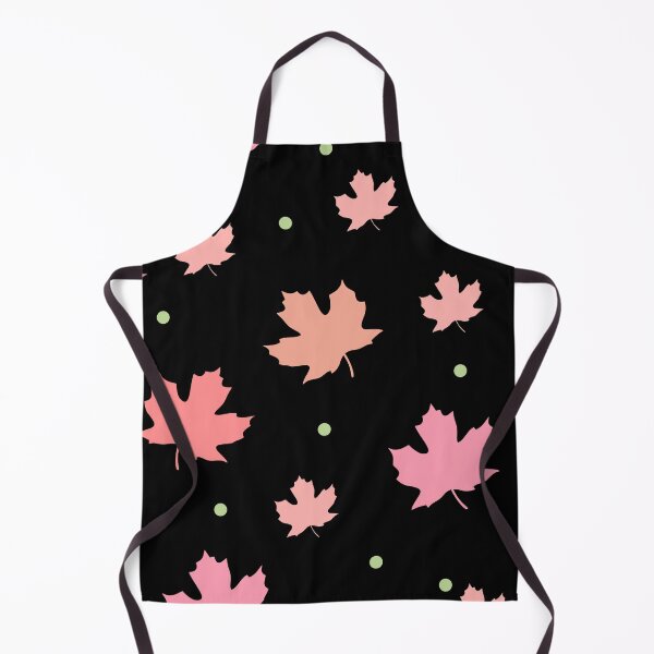 Item preview, Colorful maple leaves. Shades of orange and pastel pink on dark background. designed and sold by My-fake-places.