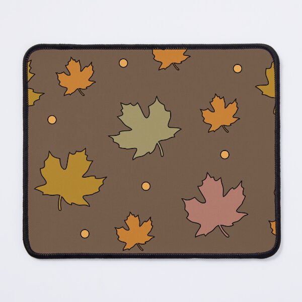 Item preview, Colorful maple leaves. Shades of orange and brown on dark background. designed and sold by My-fake-places.