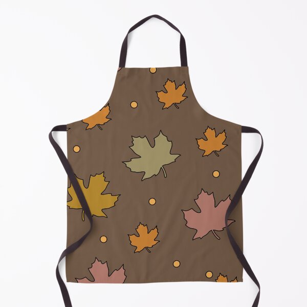 Item preview, Colorful maple leaves. Shades of orange and brown on dark background. designed and sold by My-fake-places.