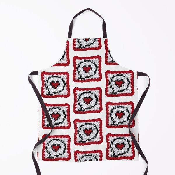 Item preview, Crochet heart pixel art designed and sold by honeyehshu.