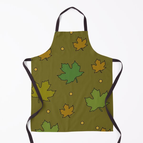 Item preview, Colorful maple leaves. Shades of dark green and brown on dark background. designed and sold by My-fake-places.