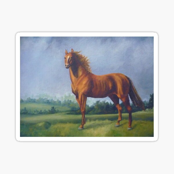 Man O'War Racehorse Sticker