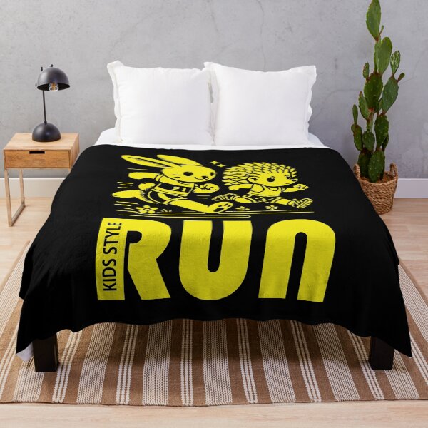 Item preview, Fast-Paced Bunny and Hedgehog in Bright Yellow Run designed and sold by Soulemotion.