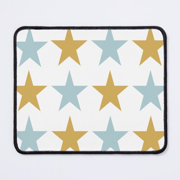 Item preview, Large DUCK EGG BLUE, GOLD and WHITE STARS  designed and sold by RachelMacht.
