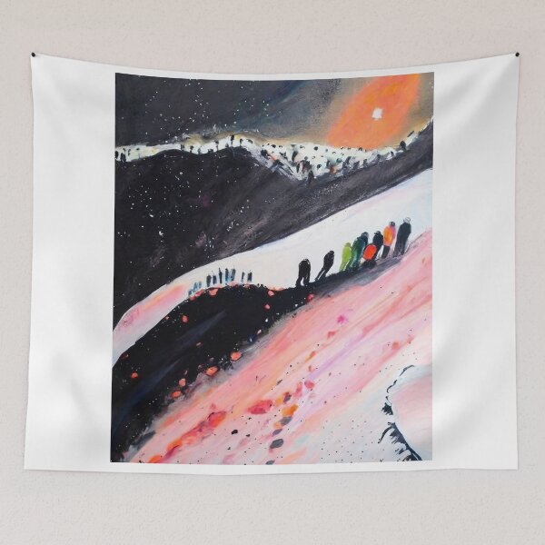 Item preview, Vibrant hues sunrise snowy mountain designed and sold by trendero.