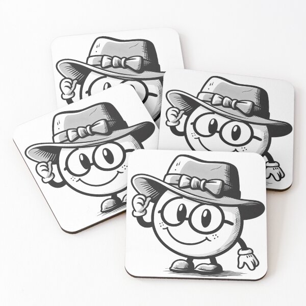 Item preview, Dapper Doodle - Monochrome Character Illustration designed and sold by Mohamed Abd El Salaam.