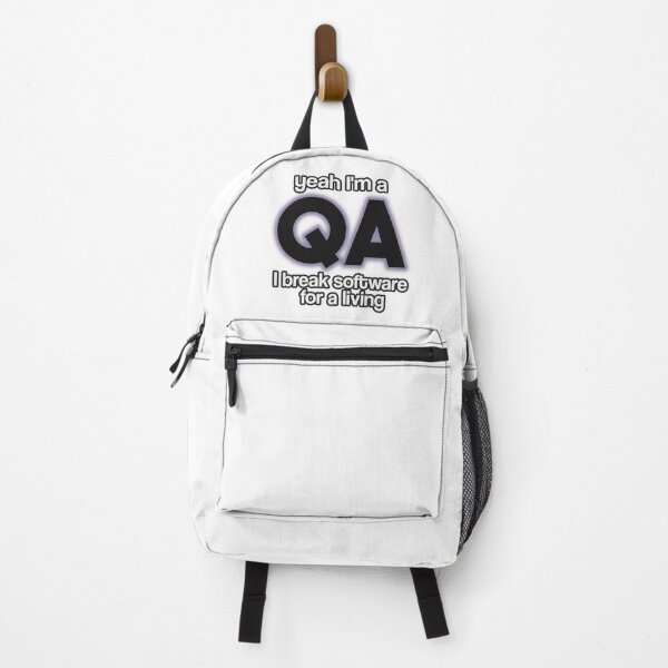 Item preview, Yeah I'm a QA I Break software for a living qa humor (black text) designed and sold by SleekVisuals.