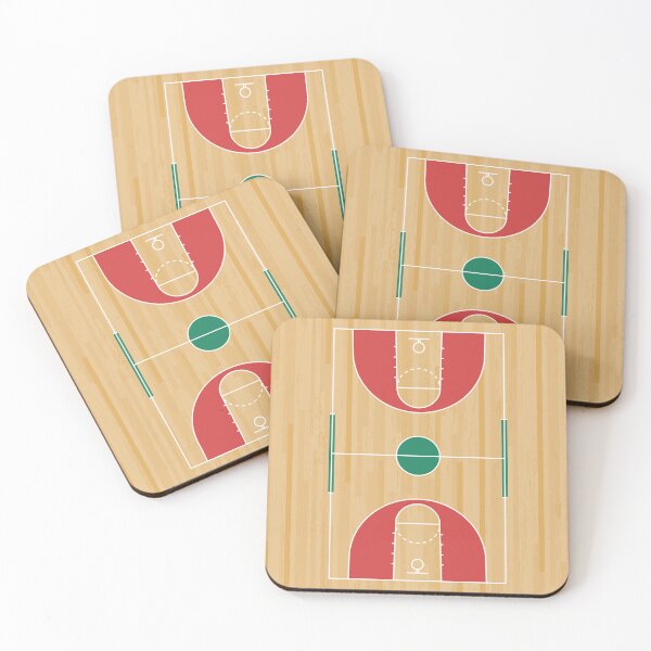 Item preview, Basketball court floor with line pattern on wood background designed and sold by StudioLiteDaLu.